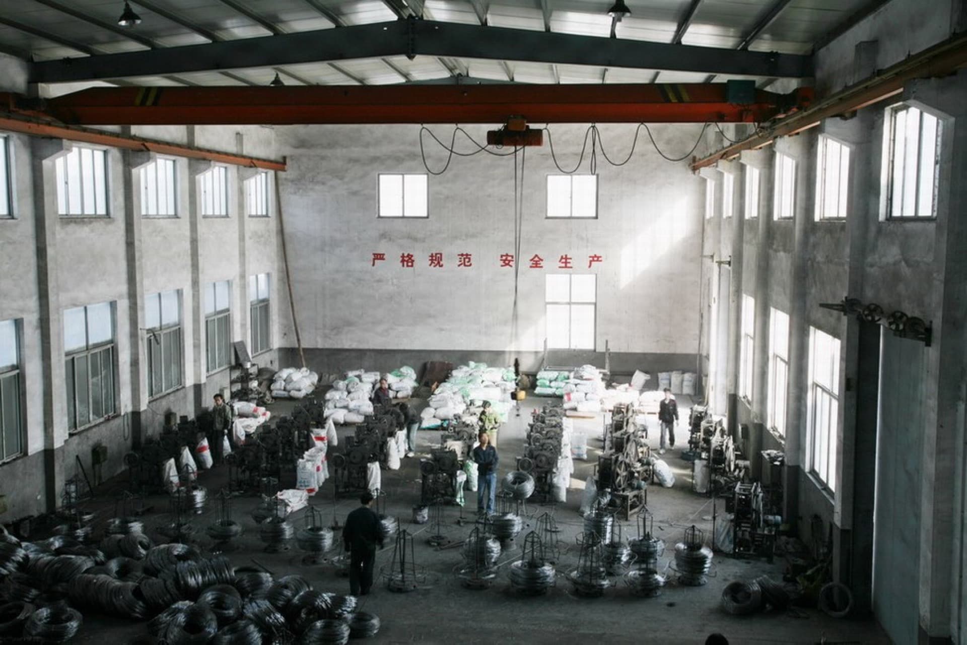 Iron hanger production line at Zhensheng factory