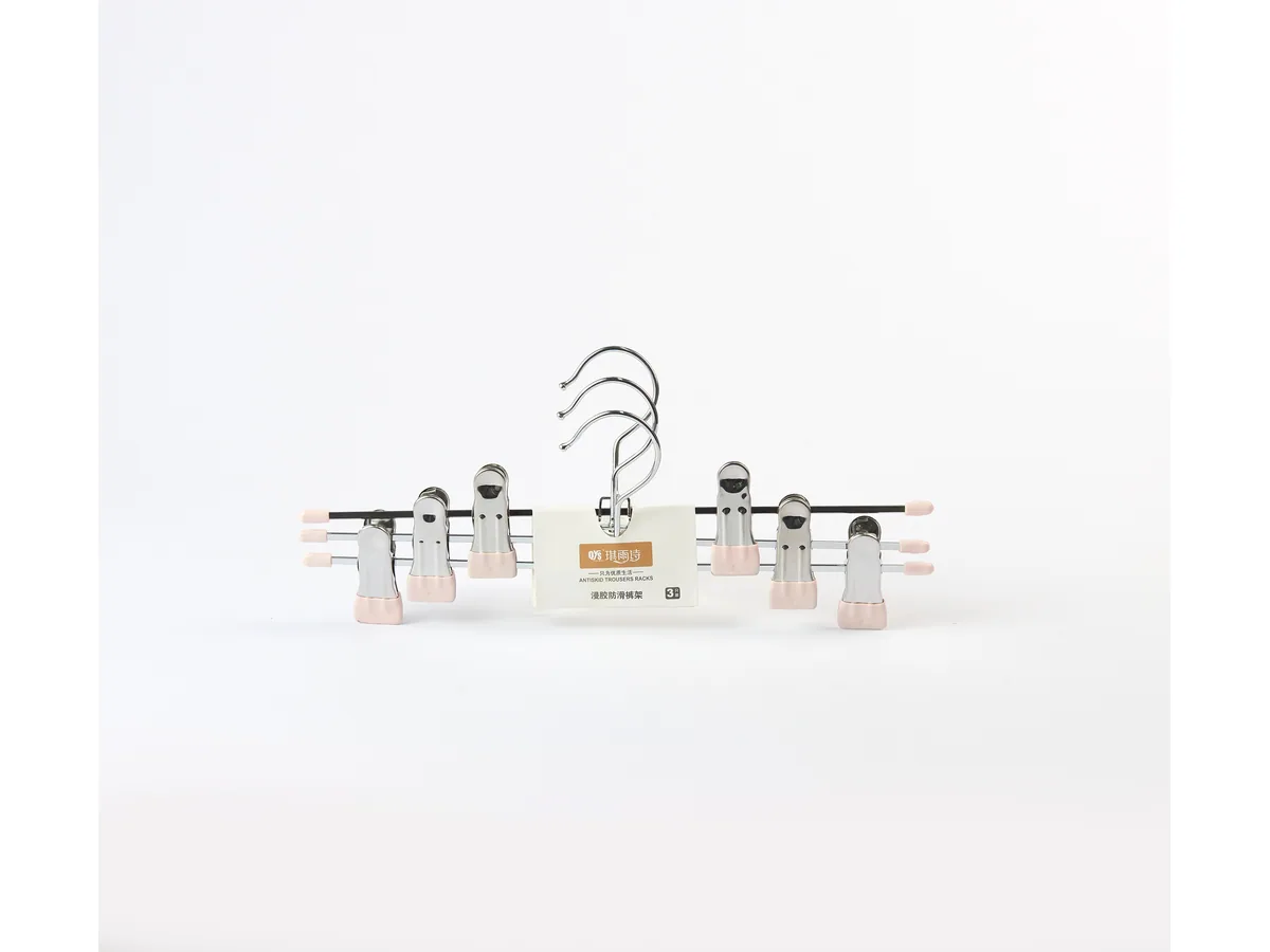 ZS-8005 ZS-8005 PVC-Dipped Trouser Hanger (3-Pack)